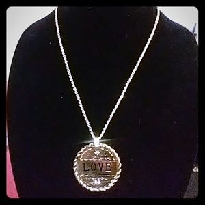 Necklace gold filled love necklace